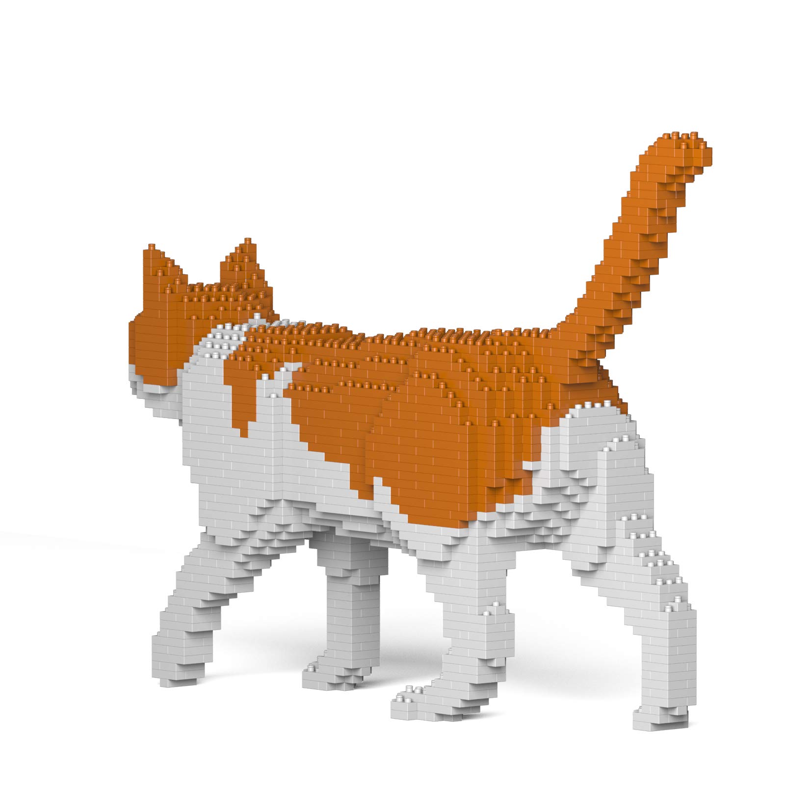 Amazon.com: JEKCA Cat 11S-M03 | Orange and White Cat Plastic